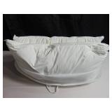 2 Pack King Size Firm White Duck Feather & Down Bed Pillow | BOKSER HOME