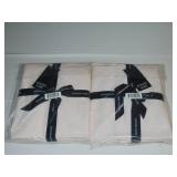 2 Pack Full Blush 100% Cotton Percale Flat Sheet Separate | BOKSER HOME