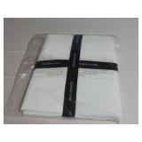 White Twin Xl Flat Sheet 100% Cotton Perscale BOKSER HOME