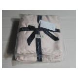 2 Pack Size Full Blush 100% Cotton Sateen Fitted Sheet  | BOKSER HOME