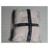 Size Full Blush 100% Cotton Percale Fitted Sheet Separate | BOKSER HOME