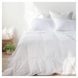 Full/Queen Lightweight Down & Feather Duvet Insert by BOKSER HOME
