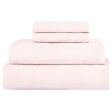 Twin Xl Full Blush Set 500 Thread Count 100% Long Staple Cotton Sateen Bed Sheets