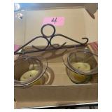 Candle holder, misc household