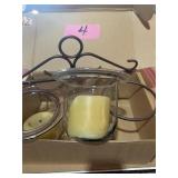 Candle holder, misc household