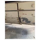 Potbelly bakers table w/metal top