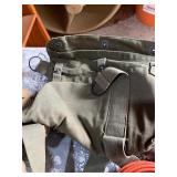 Military items, burlap sacks, misc