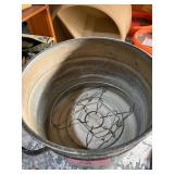 Oval metal tub, canner, misc