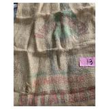 Military items, burlap sacks, misc