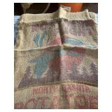 Military items, burlap sacks, misc