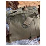 Military items, burlap sacks, misc