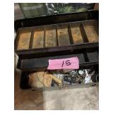 Tool box w/contents, misc