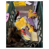 Misc sanding discs, craftsman tool box, misc