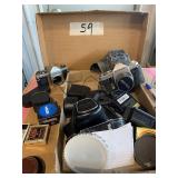 Vintage cameras and camera accessories