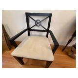 Solid Wood Table with Additional Leaves and 3 Padded Chairs