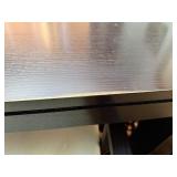 Solid Wood Table with Additional Leaves and 3 Padded Chairs