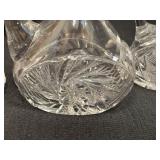 Heisey Vintage Glass Curets with Stoppers Cut Glass