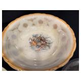 Wallace Silverplated Bowl, Eleanor Bavaria Serving Dish & D.E. McNicol East Liverpool Bowl