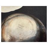 Wallace Silverplated Bowl, Eleanor Bavaria Serving Dish & D.E. McNicol East Liverpool Bowl