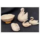 Lenox Swans & Bowl