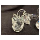 Swarovski Crystal Swans and One from Sweden