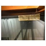 Howard Miller Lighted Glass Shelf Display Cabinet with 7 Glass Adjustable Shelves