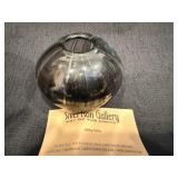 Art Collection--Mo Hawk Branham Feb 1997 Clavlia Swan, Abby Tofte Glass Art From Silverston Gallery in Grand Marais MN, & Jerry Kermods Maple Bowl