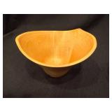 Art Collection--Mo Hawk Branham Feb 1997 Clavlia Swan, Abby Tofte Glass Art From Silverston Gallery in Grand Marais MN, & Jerry Kermods Maple Bowl