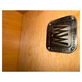 Michael Weiss Lighted Mirrored Back Display Cabinet with Glass Doors and Drawer