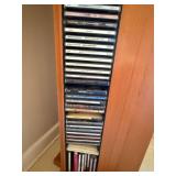 Revolving CD Cabinet with a Huge Collection of CD