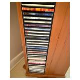 Revolving CD Cabinet with a Huge Collection of CD
