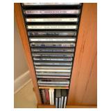 Revolving CD Cabinet with a Huge Collection of CD