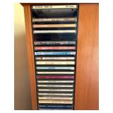 Revolving CD Cabinet with a Huge Collection of CD