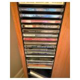 Revolving CD Cabinet with a Huge Collection of CD