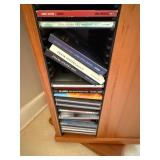 Revolving CD Cabinet with a Huge Collection of CD