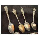 Sterling Silver Spoon Collection from Travels