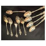Sterling Silver Spoon Collection with Religious/Church  Themes