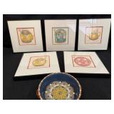 Collection of Original Artwork from Hong Kong & Mediterranean Bowl