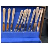 WH Rodgers Assorted Silver Plated Flatware Set in Box