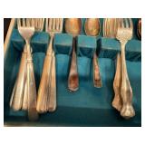 Assorted Silver Plated Flatware in a Box