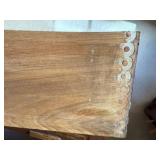 Vintage Oak Knobbed Dresser with Vintage Lamps & Hand Mirror