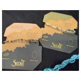 Blue Vase with Scout Curated Wears & Attractive Beaded Necklaces