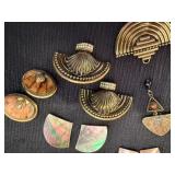 Ermani Bulatti and Others Clip Ear Rings Plus Necklace Pennant