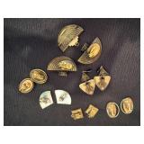 Ermani Bulatti and Others Clip Ear Rings Plus Necklace Pennant