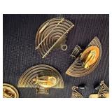 Ermani Bulatti and Others Clip Ear Rings Plus Necklace Pennant