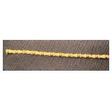 Attractive 14 CT Gold Bamboo Design Bracelet