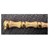 Attractive 14 CT Gold Bamboo Design Bracelet