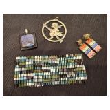 Fun Pewter Havstan Tinn Witch from Norway and other Pieces of Jewelry