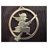 Fun Pewter Havstan Tinn Witch from Norway and other Pieces of Jewelry