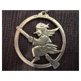 Fun Pewter Havstan Tinn Witch from Norway and other Pieces of Jewelry